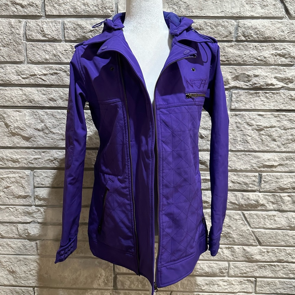 Neff Purple Studded Ski/Snowboarding Jacket